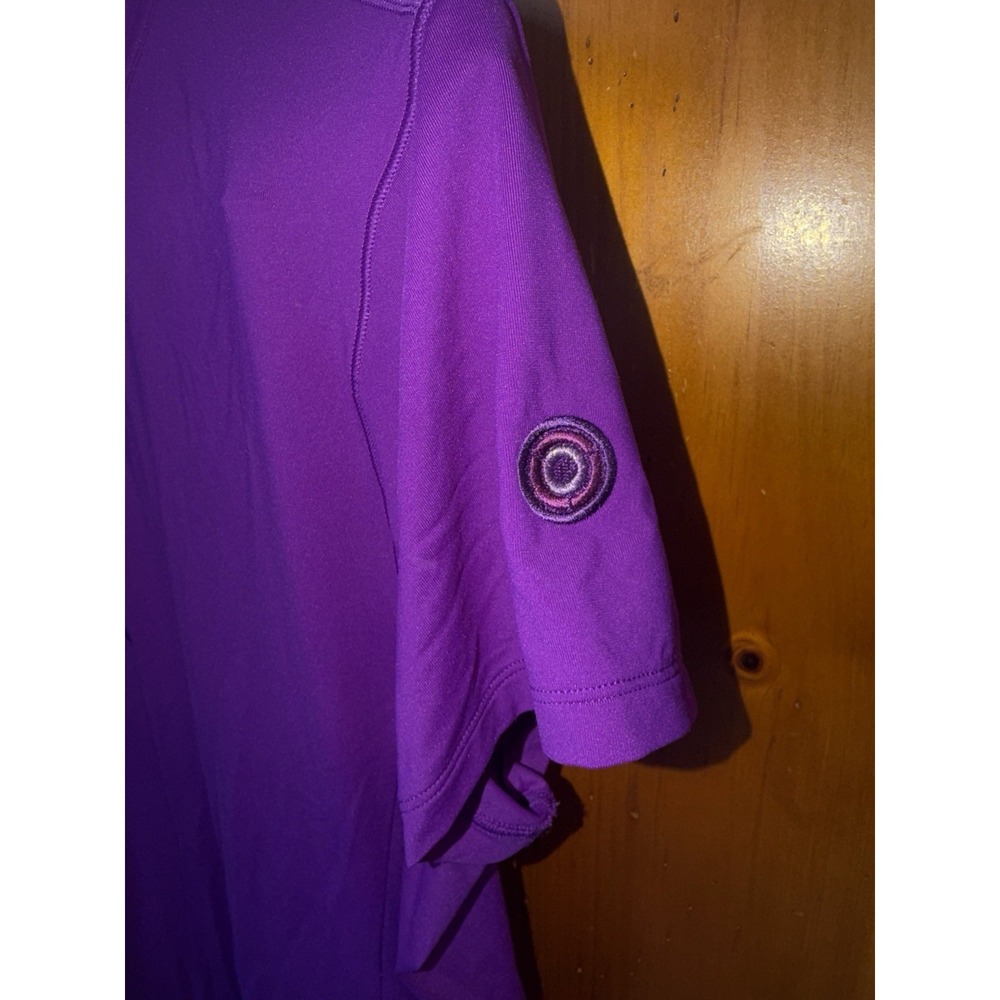Greyson Women's XL Purple Performance Zip Shirt Athletic Stretch Golf Tennis Run - Picture 3 of 10